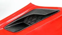 C7 Corvette Z06 Style Nowicki Autosports Concept7 Carbon Fiber Quarter Intake Ducts, Pair